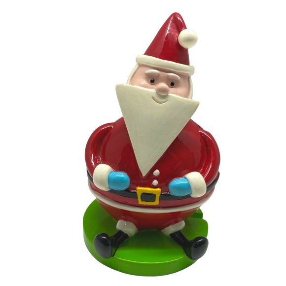 Other - Christmas Santa Claus Slotted Card Holder Holiday Decor 4.5" Tall